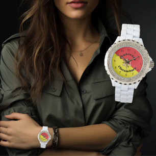Flag of Sicily Sicilian Personalized Women's Watch