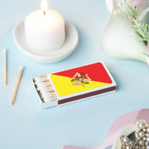 Flag of Sicily Trinacria Emblem Matchboxes