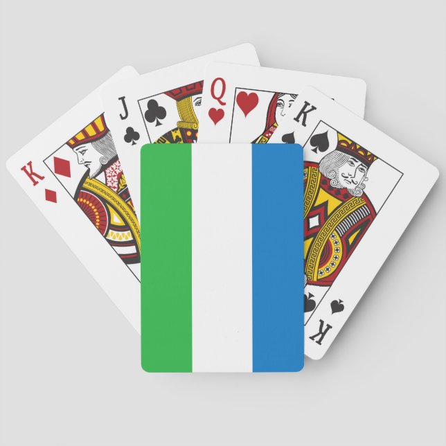 Flag of Sierra Leone Poker Cards (Back)