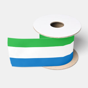 Flag of Sierra Leone Satin Ribbon