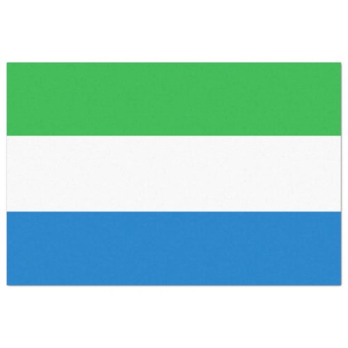 Flag of Sierra Leone Tissue Paper