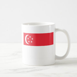 Flag of Singapore -  新加坡国旗 - Bendera Singapura Coffee Mug