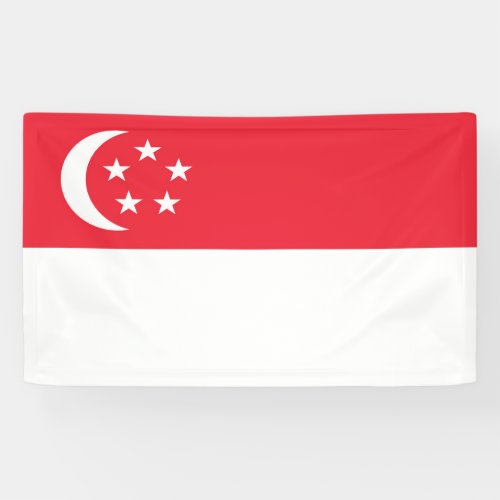 Flag of Singapore Banner