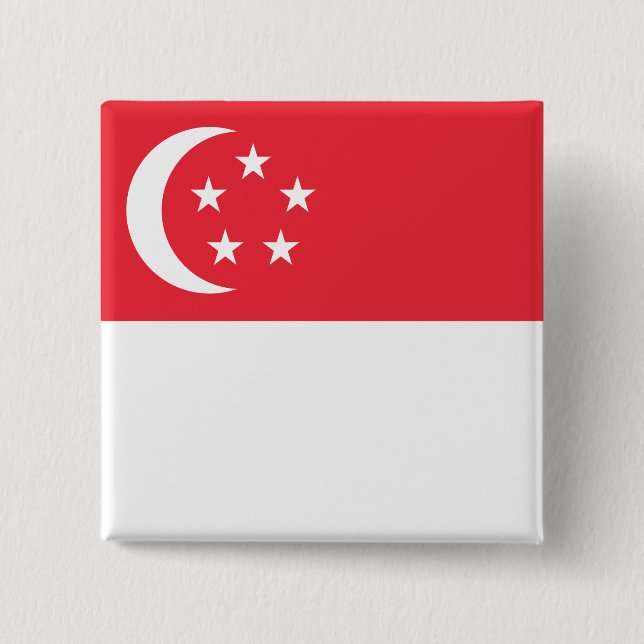 Flag of Singapore Button (Front)