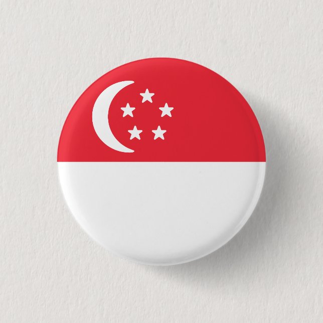 Flag of Singapore Button (Front)
