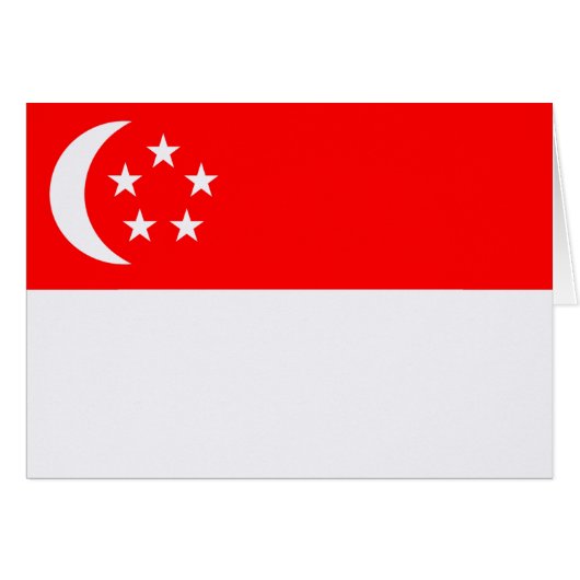 Flag of Singapore Cards (Front Horizontal)