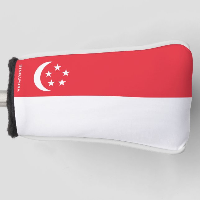 Flag of Singapore Golf Head Cover (Front)