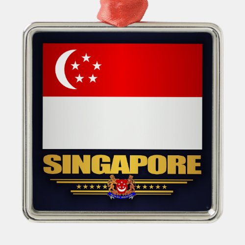 Flag of Singapore Metal Ornament