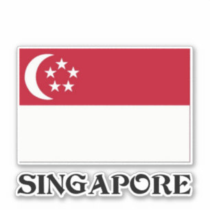 Flag of Singapore Sticker