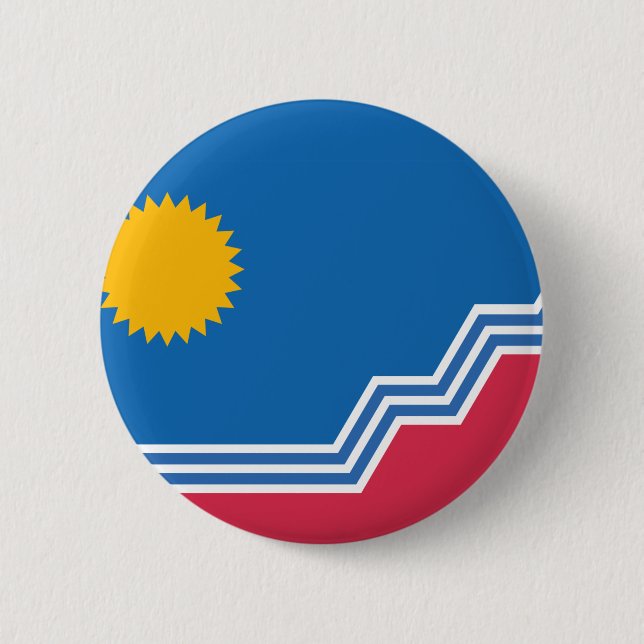 Flag of Sioux Falls, South Dakota Button (Front)