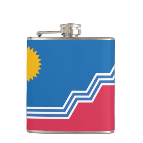Flag of Sioux Falls South Dakota Flask