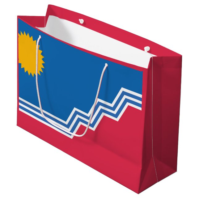 Flag of Sioux Falls, South Dakota Large Gift Bag (Front Angled)