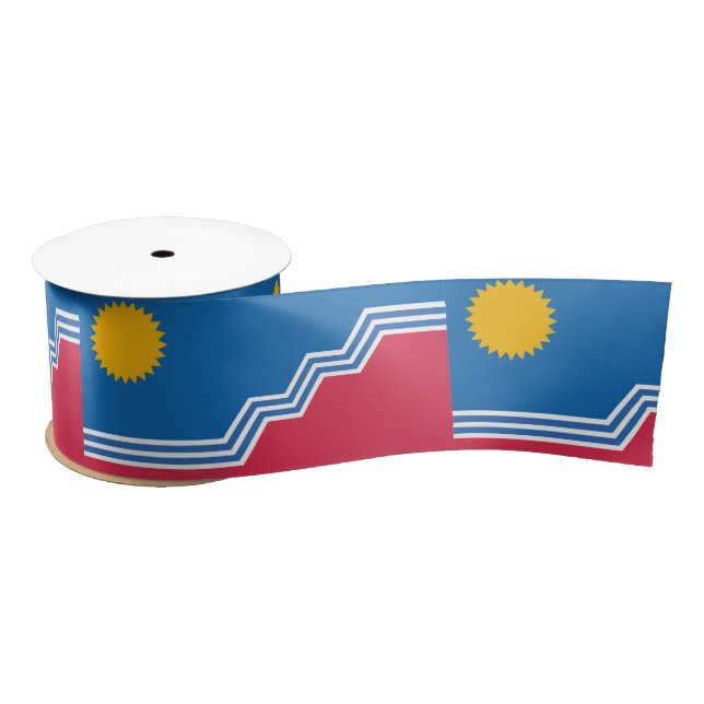Flag of Sioux Falls, South Dakota Satin Ribbon (Spool)