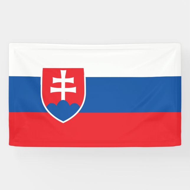 Flag of Slovakia Banner (Horizontal)