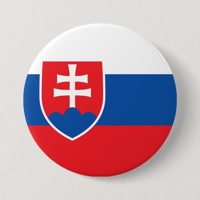 Flag of Slovakia Button (Front)