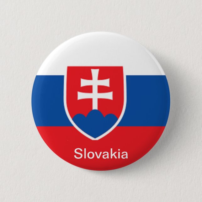Flag of Slovakia Button (Front)