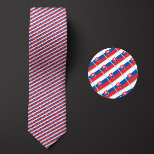 Flag of Slovakia Pattern Neck Tie