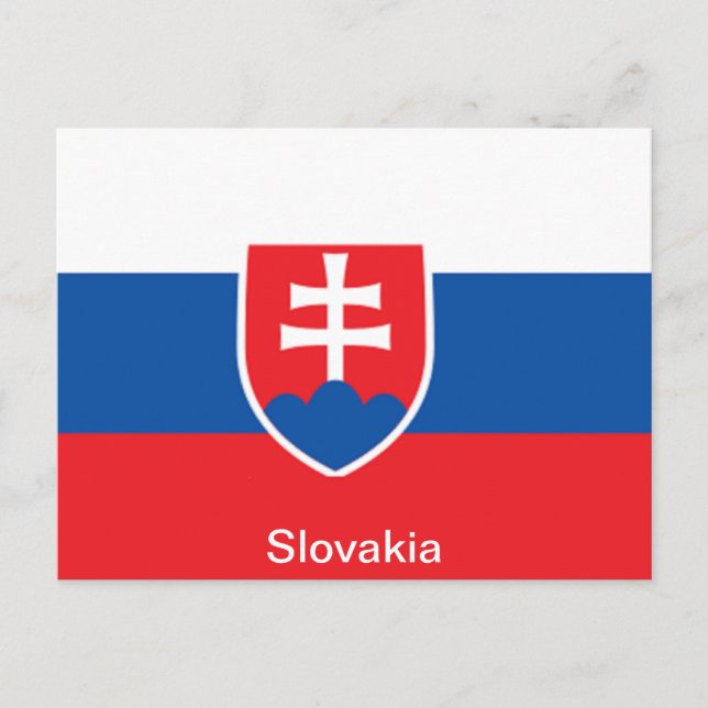 Flag of Slovakia Postcard (Front)