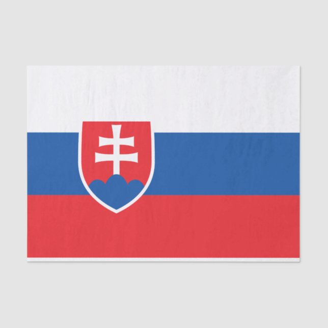 Flag of Slovakia Tissue Paper (Front)