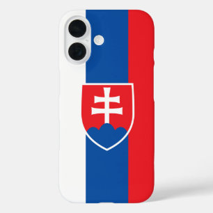 flag of Slovakia (vertical variant) iPhone 16 Case