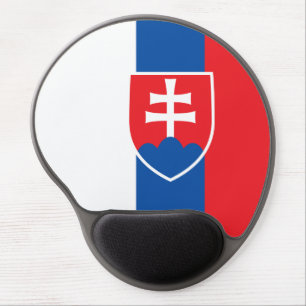 flag of Slovakia (vertical variant) Gel Mouse Pad