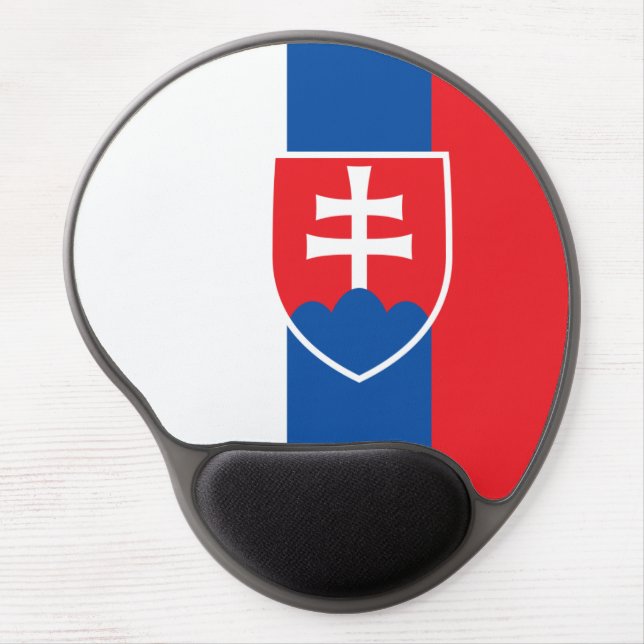 flag of Slovakia (vertical variant) Gel Mouse Pad (Front)