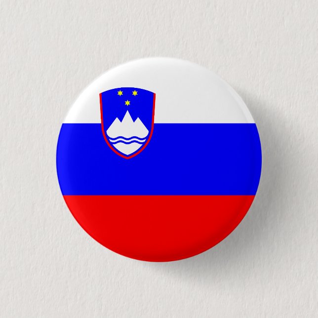 Flag of Slovenia Button (Front)