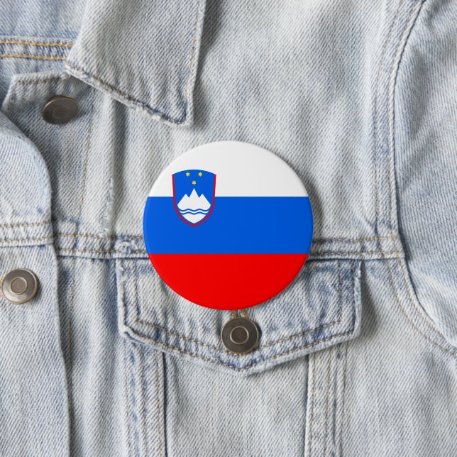 Flag of Slovenia Button (In Situ)