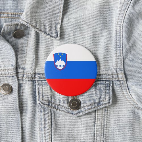 Flag of Slovenia Button