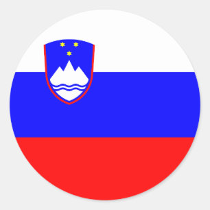 Flag of Slovenia Classic Round Sticker