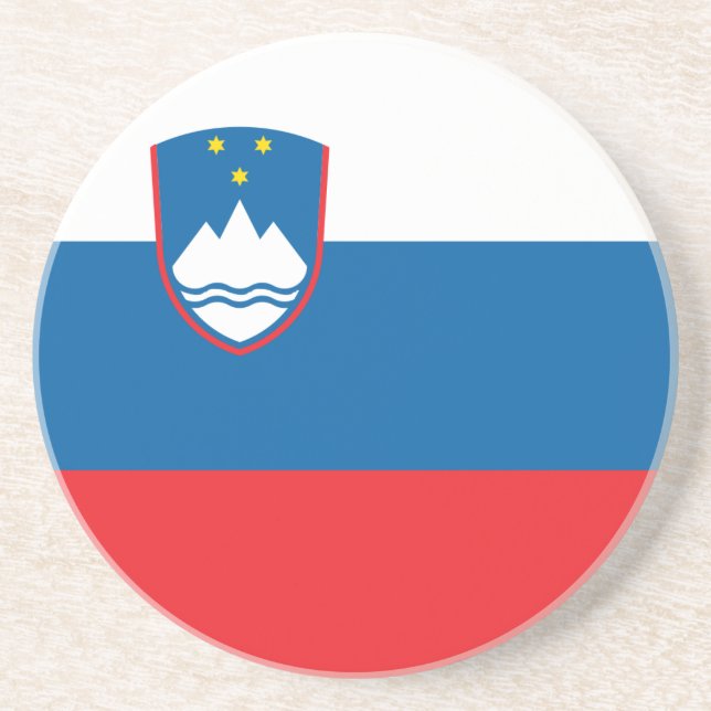 Flag of Slovenia Coaster (Front)