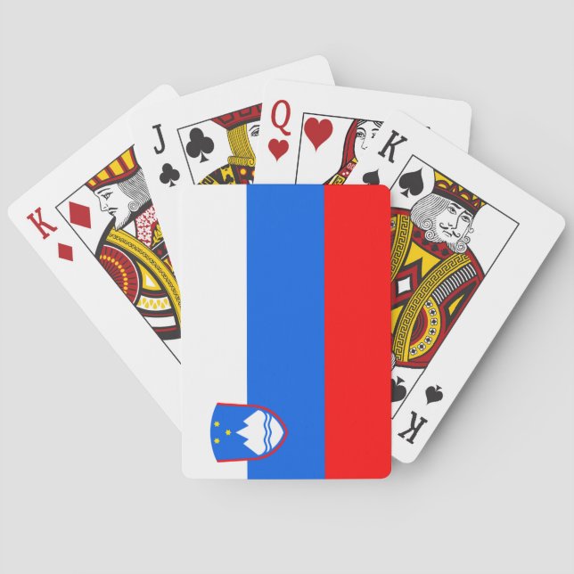 Flag of Slovenia Poker Cards (Back)