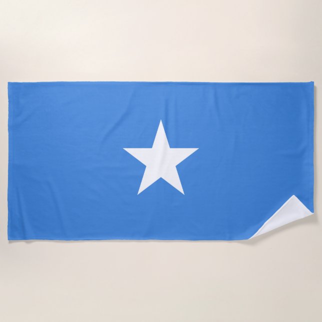 Flag of Somalia Beach Towel (Front)