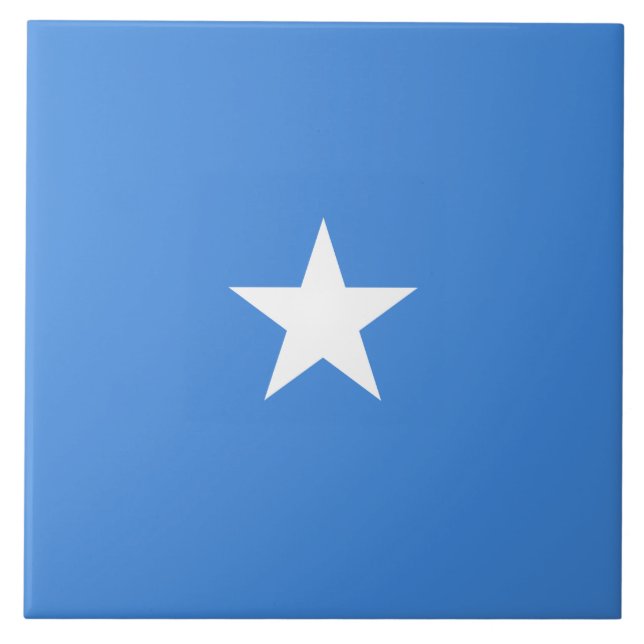 Flag of Somalia Ceramic Tile (Front)
