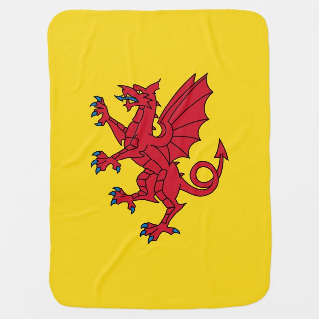 Flag of Somerset  Baby Blanket (Front)