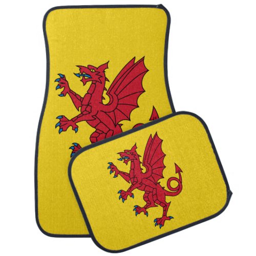 Flag of Somerset Car Floor Mat