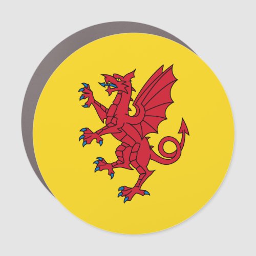 Flag of Somerset Car Magnet