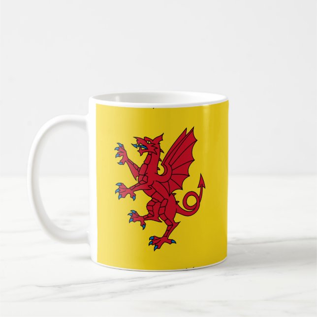Flag of Somerset Coffee Mug (Left)
