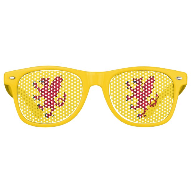Flag of Somerset Retro Sunglasses (Front)