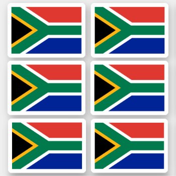 Flag Of South Africa - A Collection Sticker by maxiharmony at Zazzle