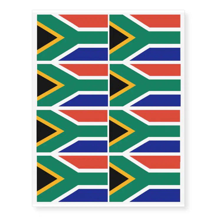 south african flag tattoos