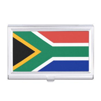 Flag Of South Africa Business Card Holder by kfleming1986 at Zazzle