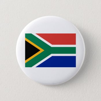 Flag Of South Africa Button by TwoTravelledTeens at Zazzle