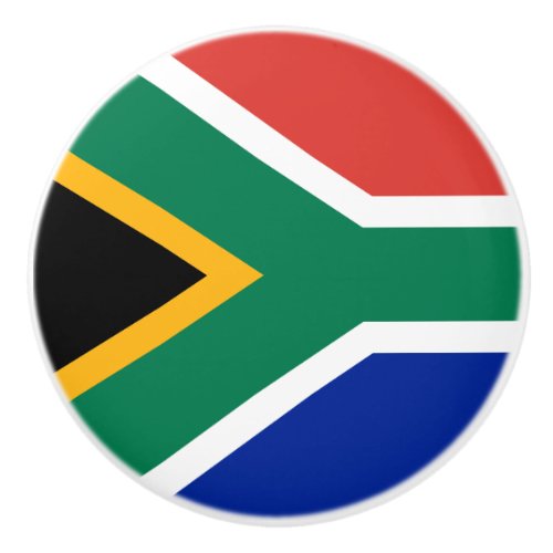 Flag of South Africa Ceramic Knob