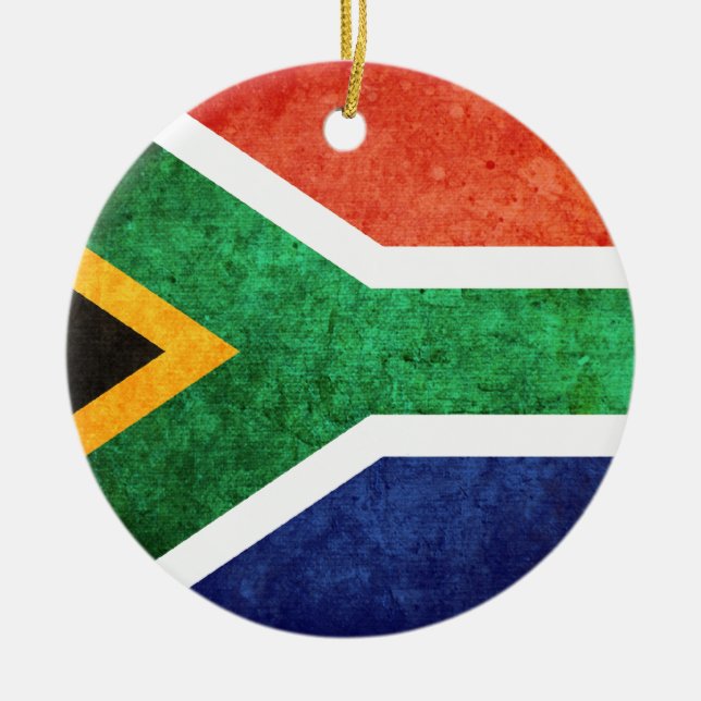 Flag of South Africa Ceramic Ornament (Front)