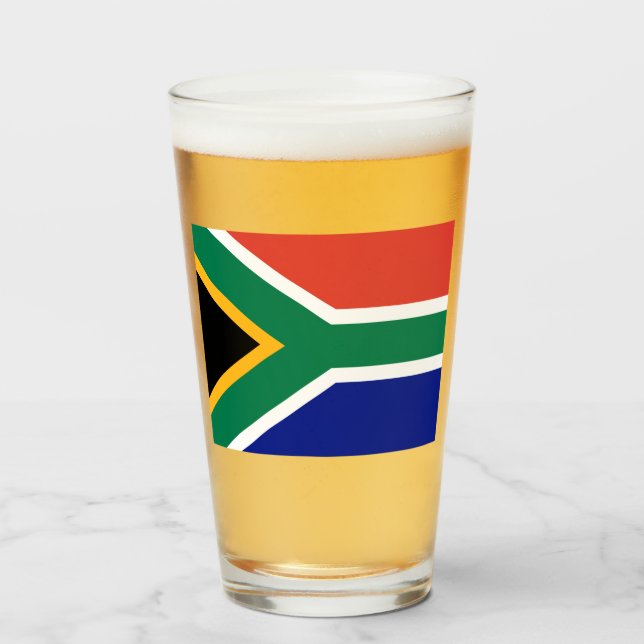 Flag of South Africa Glass (Front Filled)