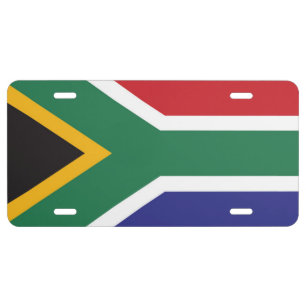 Flag of South Africa License Plate