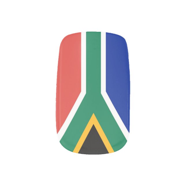 Flag of South Africa Minx Nail Wraps (Right Thumb)