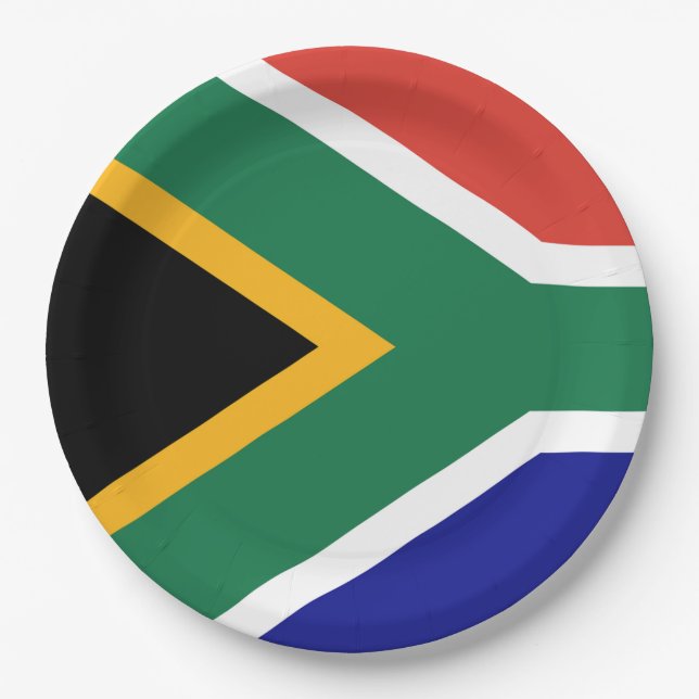 Flag of South Africa Paper Plates (Front)