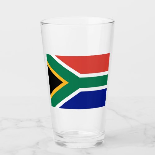 Flag of South Africa _ Patriotic Glass Cup 